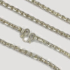 Anchor Belcher Link Necklace - Handmade 999 1oz Silver Chain