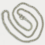 Anchor Belcher Link Necklace - Handmade 999 1oz Silver Chain