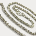 Anchor Belcher Link Necklace - Handmade 999 1oz Silver Chain