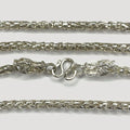 Dragon Head & Skin Link Necklace - Handmade Silver Chain