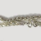 Dragon Head & Skin Link Necklace - Handmade Silver Chain