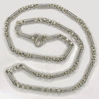 Cambodian Baht Necklace - Handmade Silver & White Gold Chain
