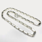 Square Baht Link 200g Necklace - Handmade 999 Pure Silver Chain