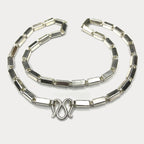 Square Baht Link 200g Necklace - Handmade 999 Pure Silver Chain
