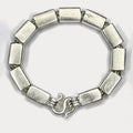 Square Baht Link 100g Bracelet - Handmade 999 Pure Silver Chain