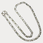 Square Baht Link 200g Necklace Diamond Cut - Handmade 999 Pure Silver Chain