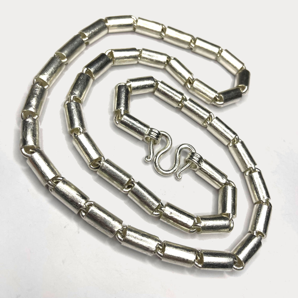 Round Baht Link 200g Necklace - Handmade 999 Pure Silver Chain
