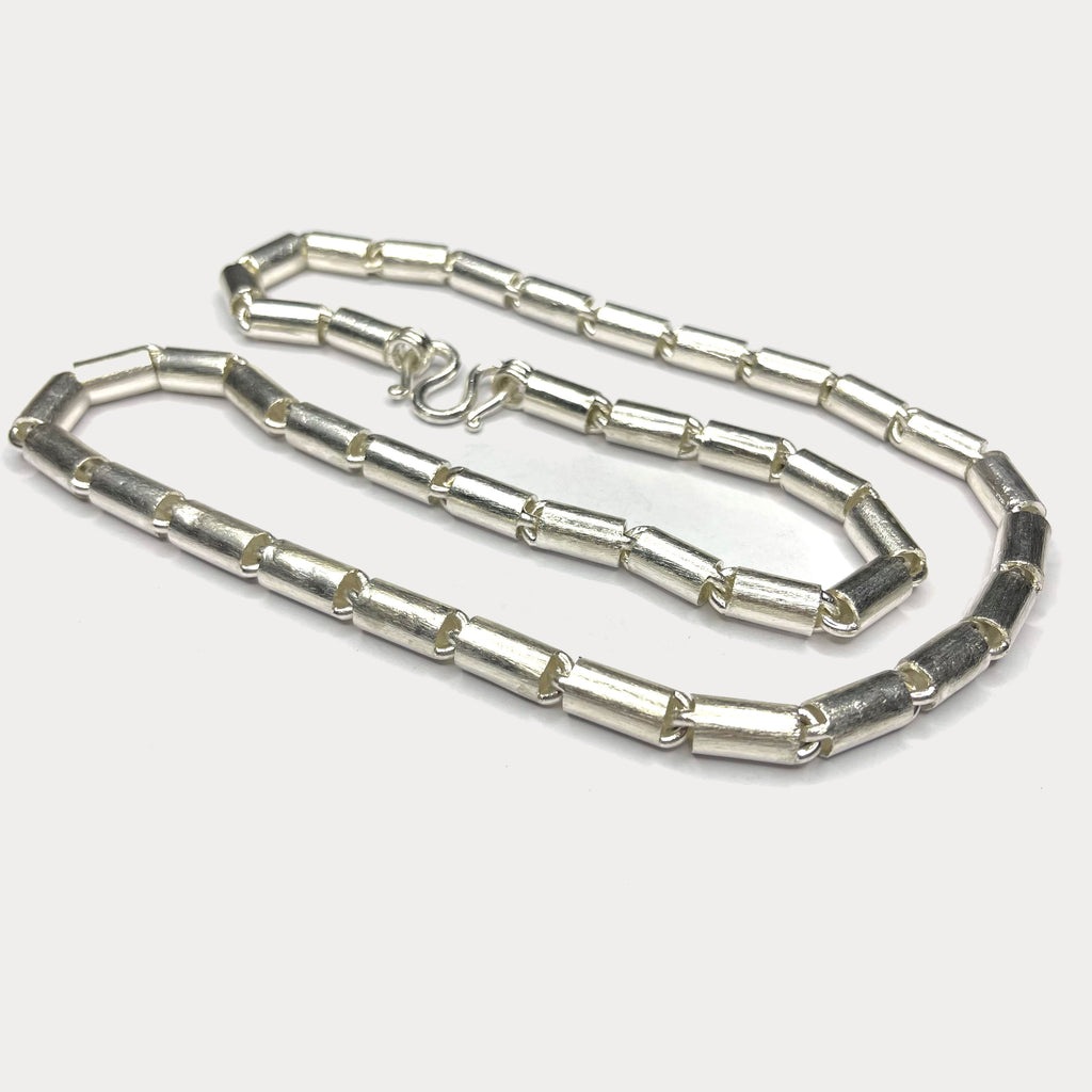 Round Baht Link 200g Necklace - Handmade 999 Pure Silver Chain