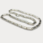 Round Baht Link 200g Necklace - Handmade 999 Pure Silver Chain