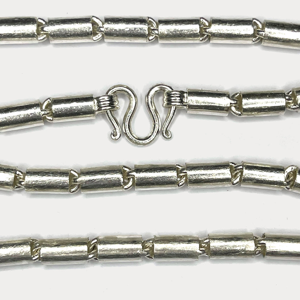 Round Baht Link 200g Necklace - Handmade 999 Pure Silver Chain