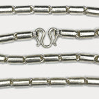Round Baht Link 200g Necklace - Handmade 999 Pure Silver Chain