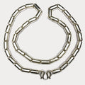 Round Baht Link 200g Necklace - Handmade 999 Pure Silver Chain