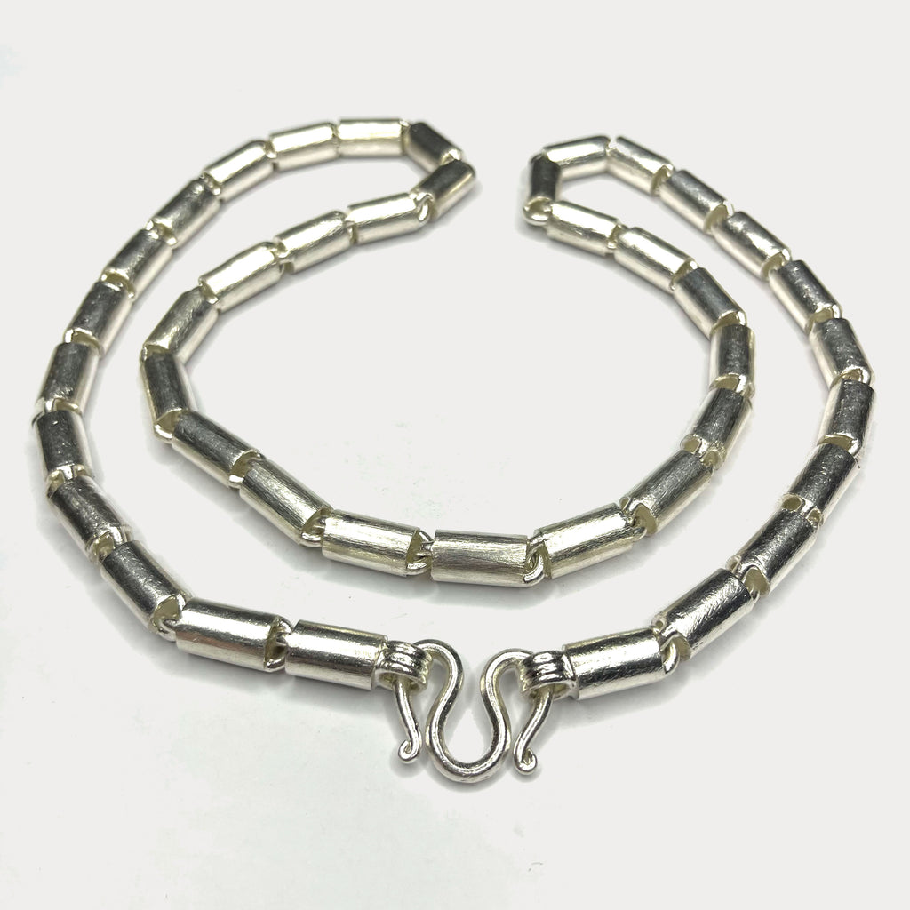 Round Baht Link 200g Necklace - Handmade 999 Pure Silver Chain