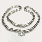 Round Baht Link 200g Necklace - Handmade 999 Pure Silver Chain