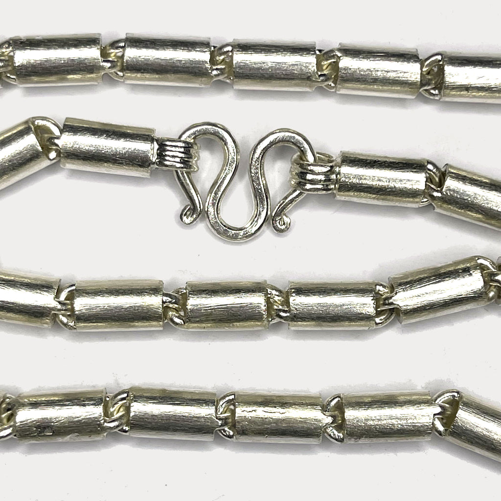 Round Baht Link 200g Necklace - Handmade 999 Pure Silver Chain