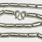 Round Baht Link 200g Necklace - Handmade 999 Pure Silver Chain