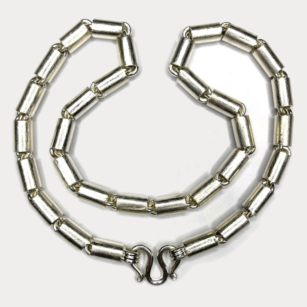 Round Baht Link 200g Necklace - Handmade 999 Pure Silver Chain
