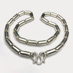 Round Baht Link 200g Necklace - Handmade 999 Pure Silver Chain