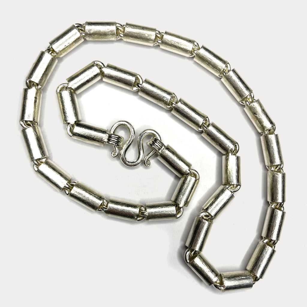 Round Baht Link 200g Necklace - Handmade 999 Pure Silver Chain