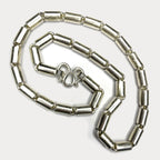 Round Baht Link 200g Necklace - Handmade 999 Pure Silver Chain