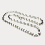 Round Baht Link 100g Necklace - Handmade 999 Pure Silver Chain