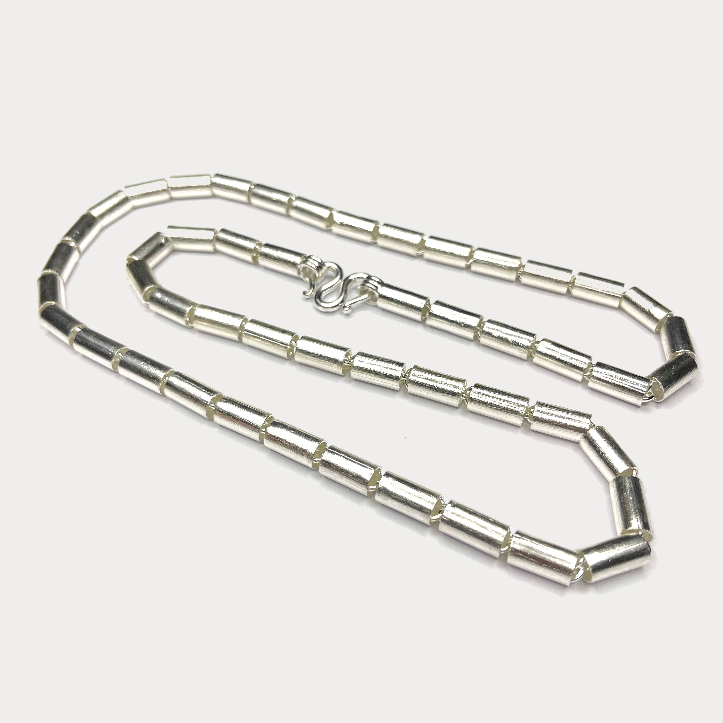 Round Baht Link 100g Necklace - Handmade 999 Pure Silver Chain