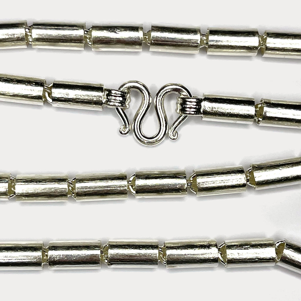Round Baht Link 100g Necklace - Handmade 999 Pure Silver Chain