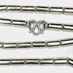 Round Baht Link 100g Necklace - Handmade 999 Pure Silver Chain