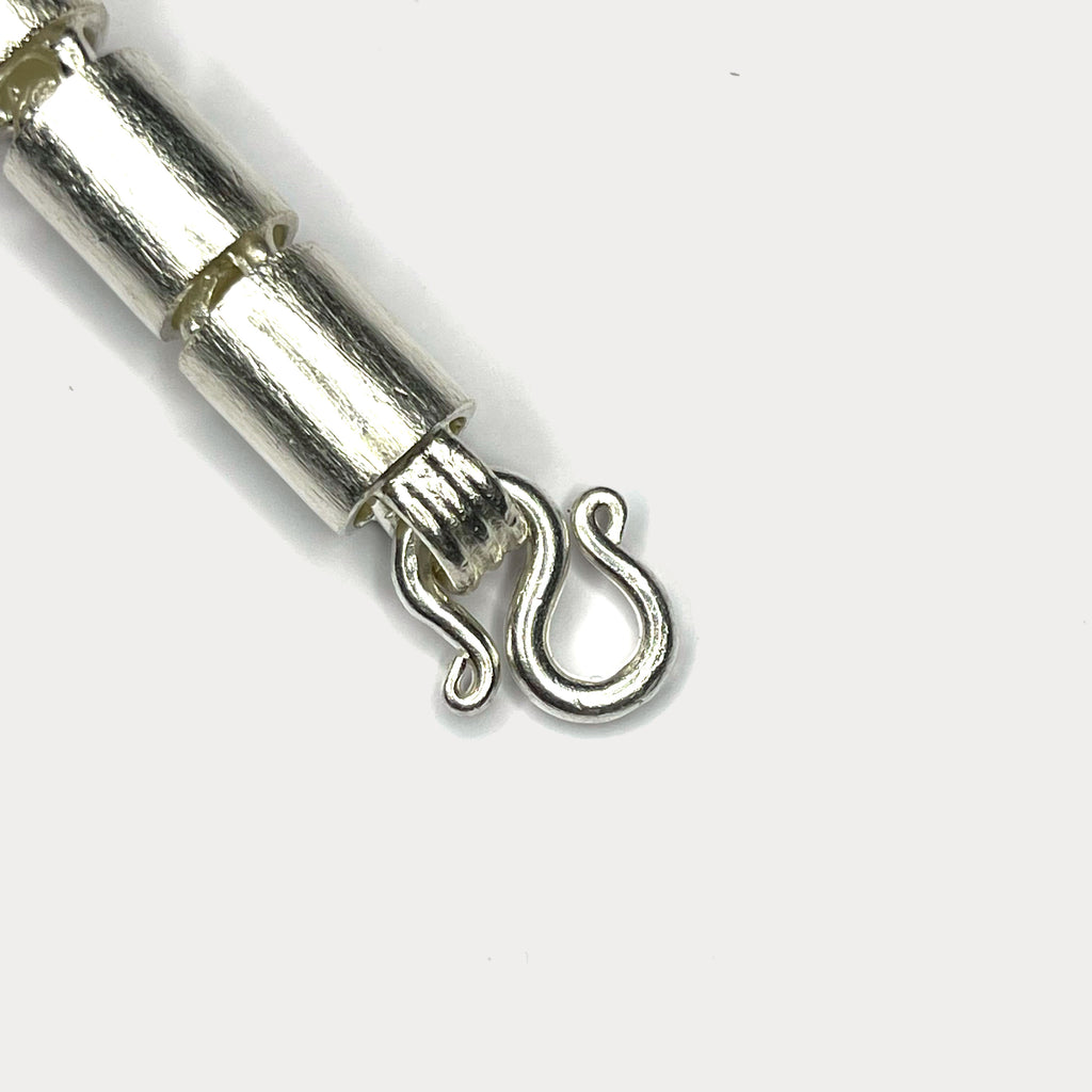 Round Baht Link 100g Bracelet - Handmade 999 Pure Silver Chain