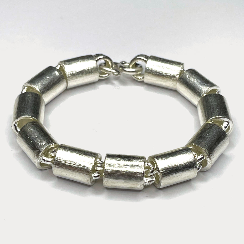 Round Baht Link 100g Bracelet - Handmade 999 Pure Silver Chain