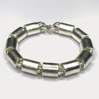 Round Baht Link 100g Bracelet - Handmade 999 Pure Silver Chain
