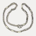 999 Pure Heavy Silver Sugarcane Curb Chain Necklace - 200g - 31inch