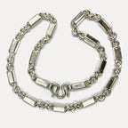 999 Pure Heavy Silver Sugarcane Curb Chain Necklace - 200g - 24"