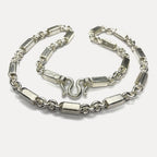 999 Pure Heavy Silver Sugarcane Curb Chain Necklace - 200g - 24"