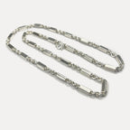 999 Pure Silver Sugarcane Curb Chain Necklace - 100g - 31inch