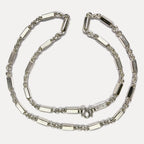 999 Pure Silver Sugarcane Curb Chain Necklace - 100g - 31inch