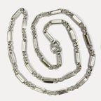 999 Pure Silver Sugarcane Curb Chain Necklace - 100g - 31inch