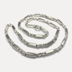 999 Pure Silver Sugarcane Curb Chain Necklace - 100g - 31inch