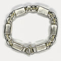 999 Pure Silver Heavy Figaro Bar Curb Bracelet - 100g