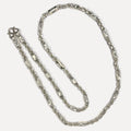 999 Pure Silver Sugarcane Diamond Cut Curb Chain Necklace - 100g - 31inch