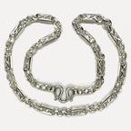 999 Pure Silver Heavy Sugarcane Diamond Cut Curb Chain Necklace - 200g - 24inch