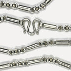 999 Pure Silver Heavy Round Sugarcane Belcher Chain Necklace - 200g - 31inch