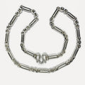 999 Pure Silver Heavy Round Sugarcane Belcher Chain Necklace - 200g - 31inch