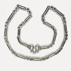 999 Pure Silver Heavy Round Sugarcane Belcher Chain Necklace - 200g - 31inch