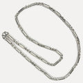 999 Pure Silver Round Sugarcane Belcher Chain Necklace – 100g – 31 Inch