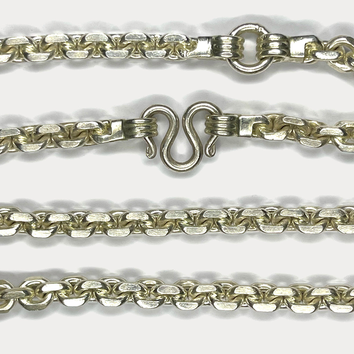 999 Pure Silver Heavy Anchor Link Curb Chain Necklace - 200g - 31"