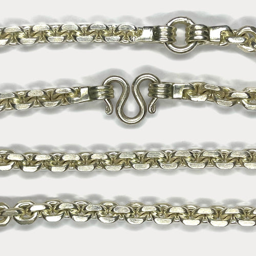 999 Pure Silver Heavy Anchor Link Curb Chain Necklace - 200g - 31"