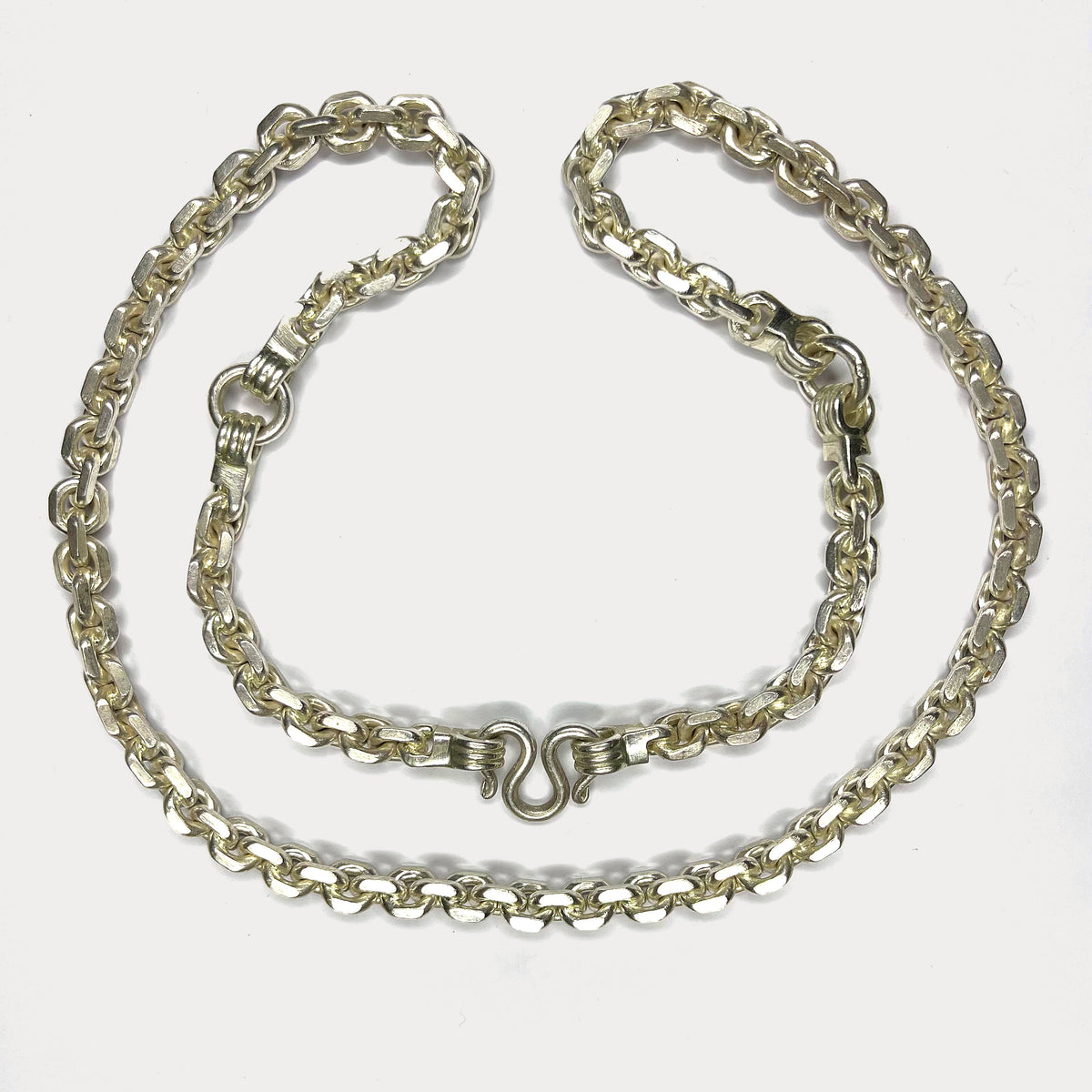 999 Pure Silver Heavy Anchor Link Curb Chain Necklace - 200g - 31"