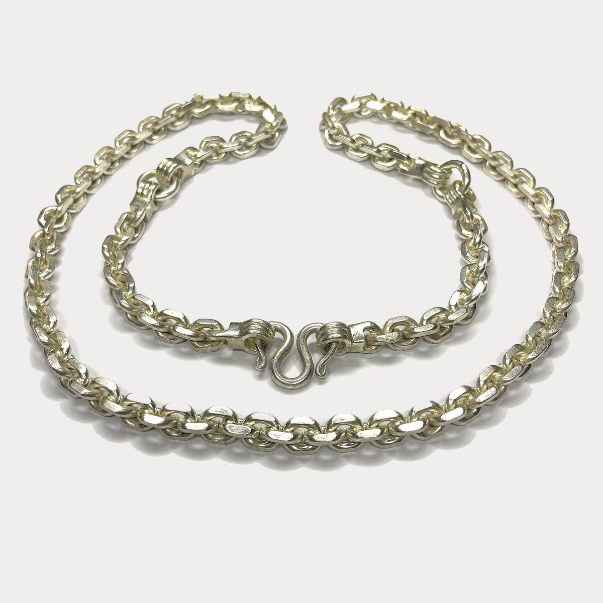 999 Pure Silver Heavy Anchor Link Curb Chain Necklace - 200g - 31"