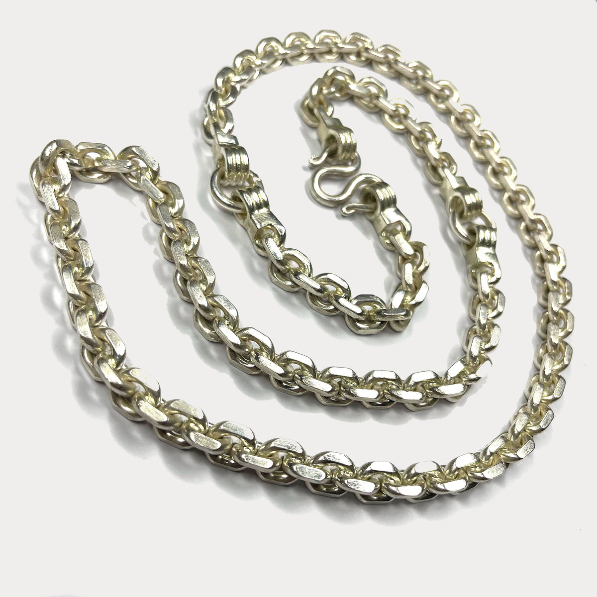 999 Pure Silver Heavy Anchor Link Curb Chain Necklace - 200g - 31"